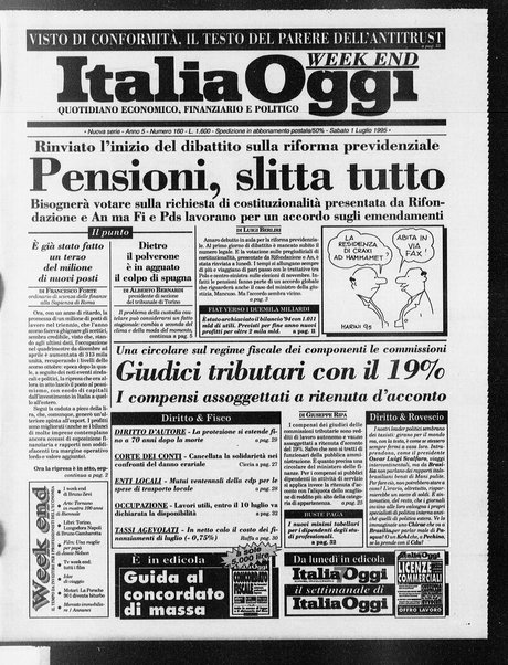 Italia oggi : quotidiano di economia finanza e politica